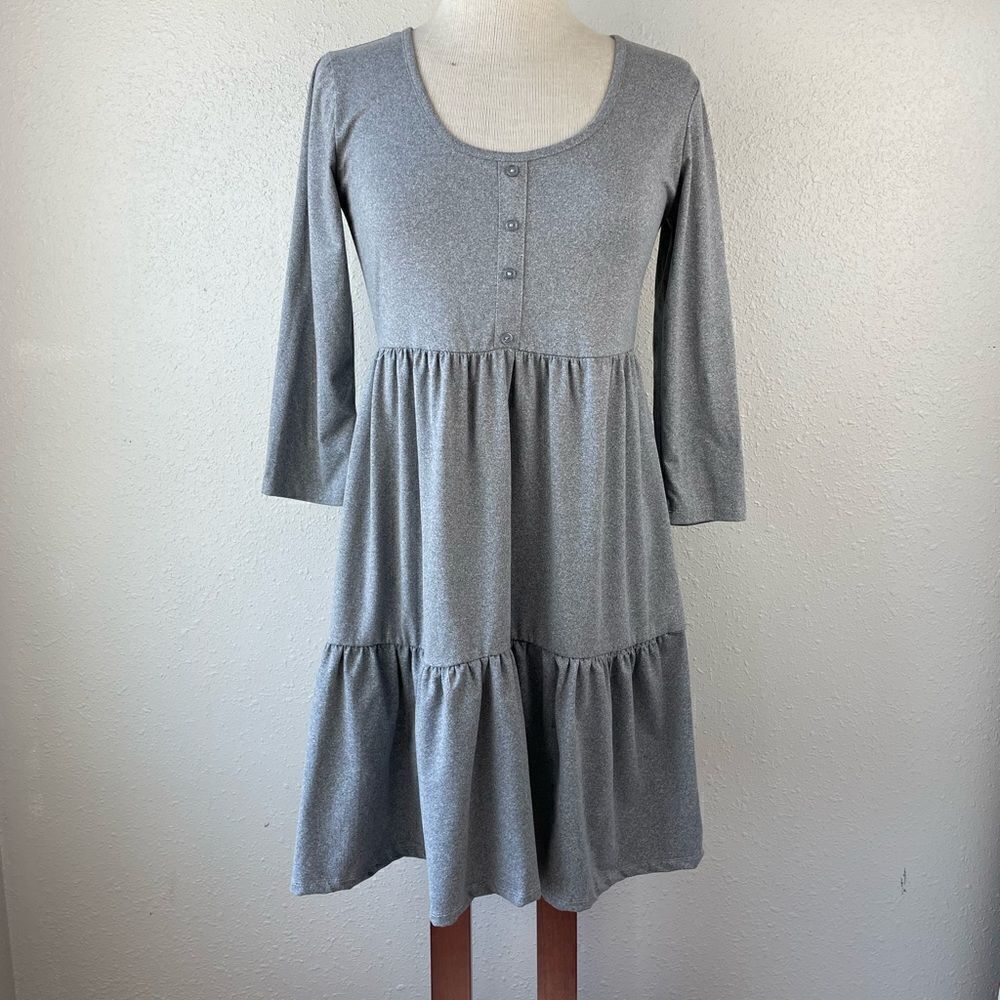 Justify Gray Midi Dress Size S EUC